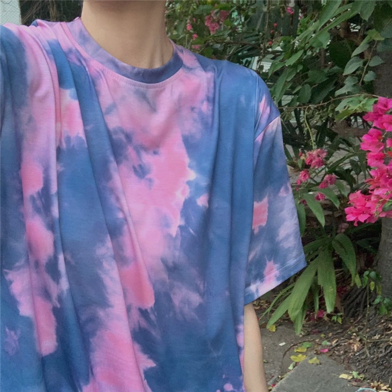 NRVP Áo thun ngắn tay cổ tròn dáng rộng thời trang nữ mùa hè 2020