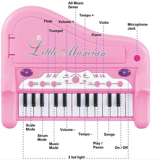 Đàn piano mini kèm mic cho bé tập đàn hát