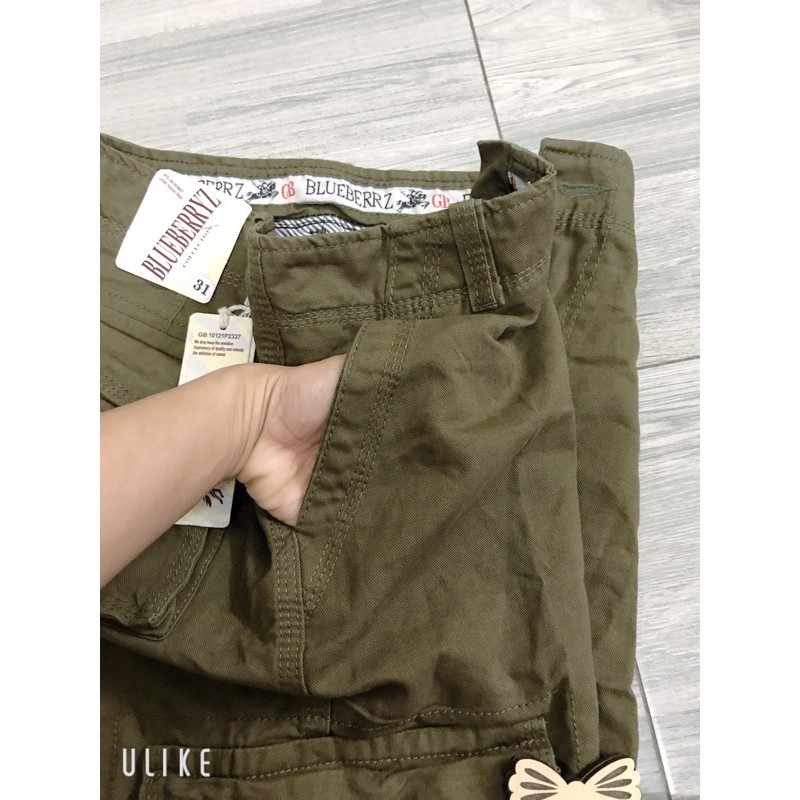 Quần ngố kaki túi hộp nam trung niên chất đẹp dày dặn