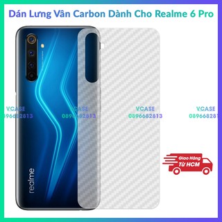 Miếng dán lưng cacbon Realme 6 Pro