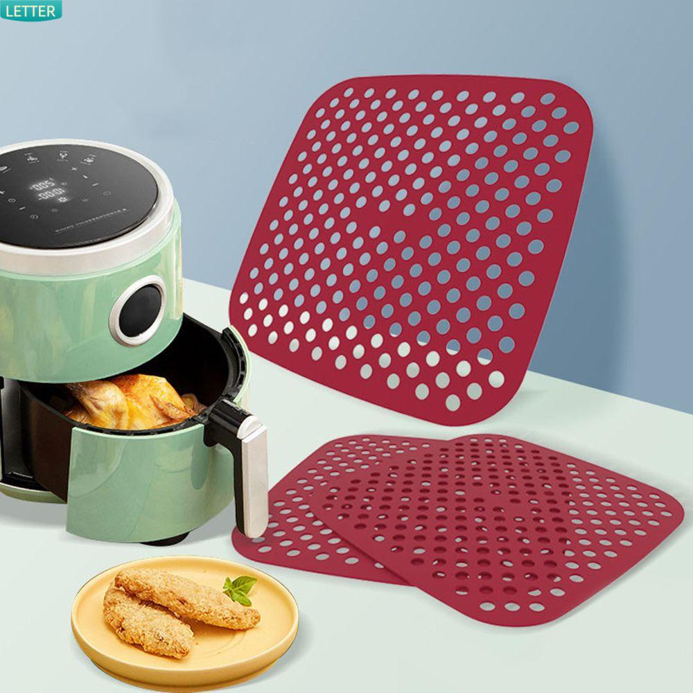 Thảm Lót Nồi Hấp Bằng Silicone Không Dính Nhiều Màu Sắc Hình Vuông Tiện Lợi Dành Cho Nhà Bếp