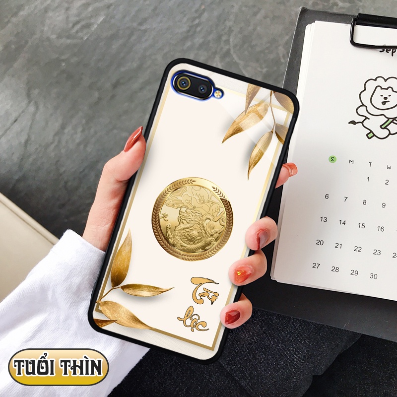 Ốp lưng kính 3D 12 con giáp -  Realme C2/ A1K