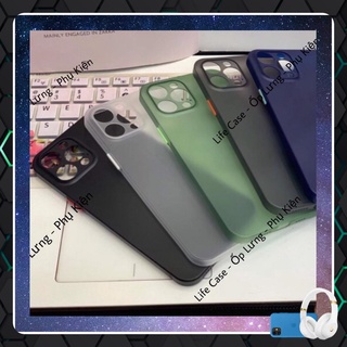 Ốp lưng iphone 13 / 13pro/13promax/ 12promax/ 12/ 11promax/ 11 siêu mỏng nhám chỗng vân tay