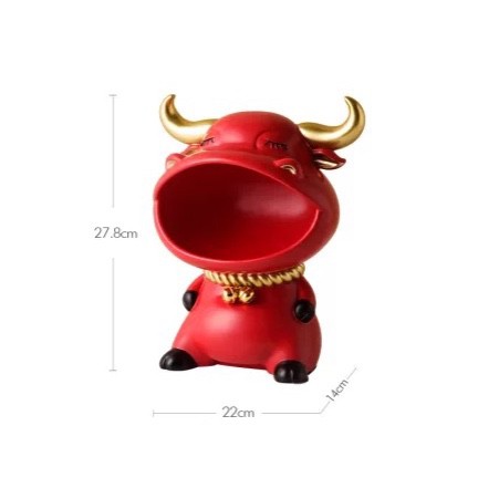 Tượng Trang Trí 🐮TRÂU 2021🐮 Tượng Decor Dựng Bánh Kẹo Chìa Khóa