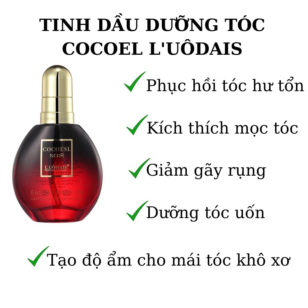 Tinh Dầu DưỡngTóc L'UÔNDAIS Đỏ 80ml Cocoels Noir Serum Phục Hồi Tóc Hư Tổn Tóc Khô Chẻ Ngọn Tạo Độ Ẩm Cho Tóc Dưỡng Tóc