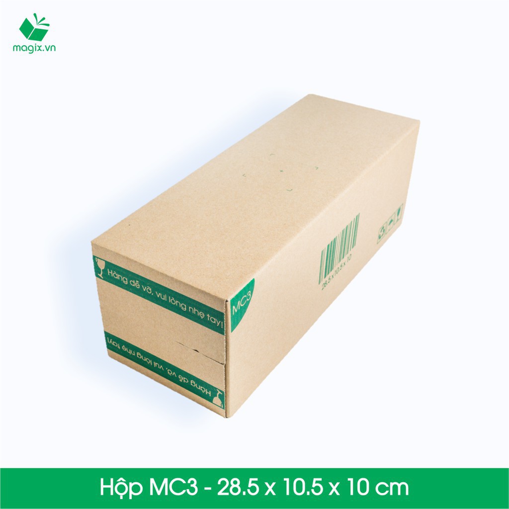 10 Thùng hộp carton - Mã HN_MC3 - Kích thước 28.5x10.5x10 (cm)