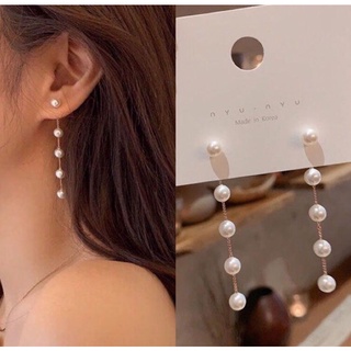 Khuyên tai ngọc trai dáng dài bông tai ngọc trai nhân tạo dài BT29