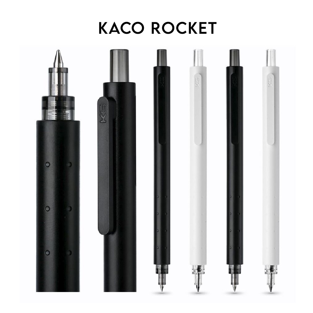 [Mã LIFEXANH03 giảm 10% đơn 500K] KACO ROCKET - Bút gel đen ngòi 0.5mm - Chính hãng KACOGREEN - STHM stationery