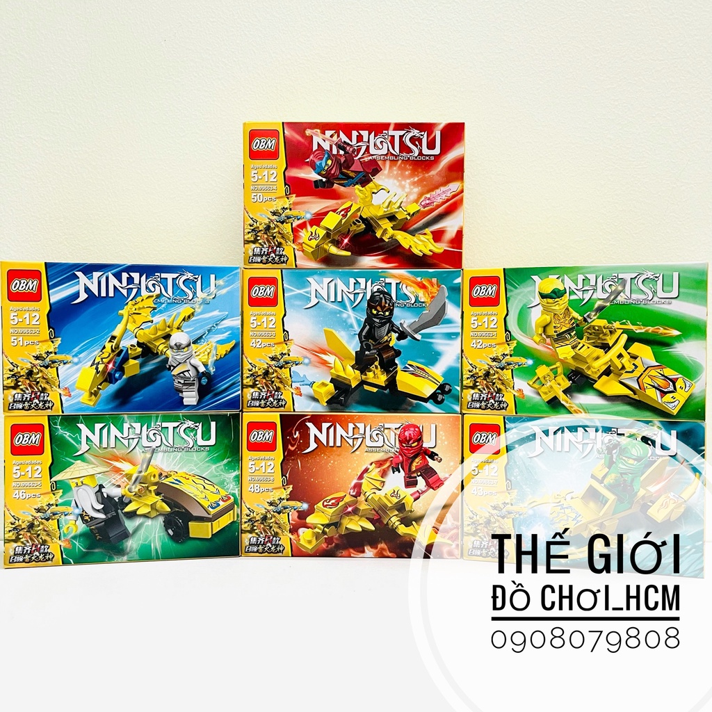 [NHIỀU MẪU] Hộp lego lắp ráp ghép hình nhân vật My Word/ Ninjutsu giúp bé sáng tạo, thông minh