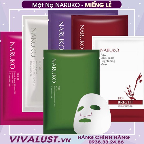  [Chính Hãng] Mặt Nạ NARUKO (Bản Đài Loan) - Miếng Lẻ (24ml/ Miếng)