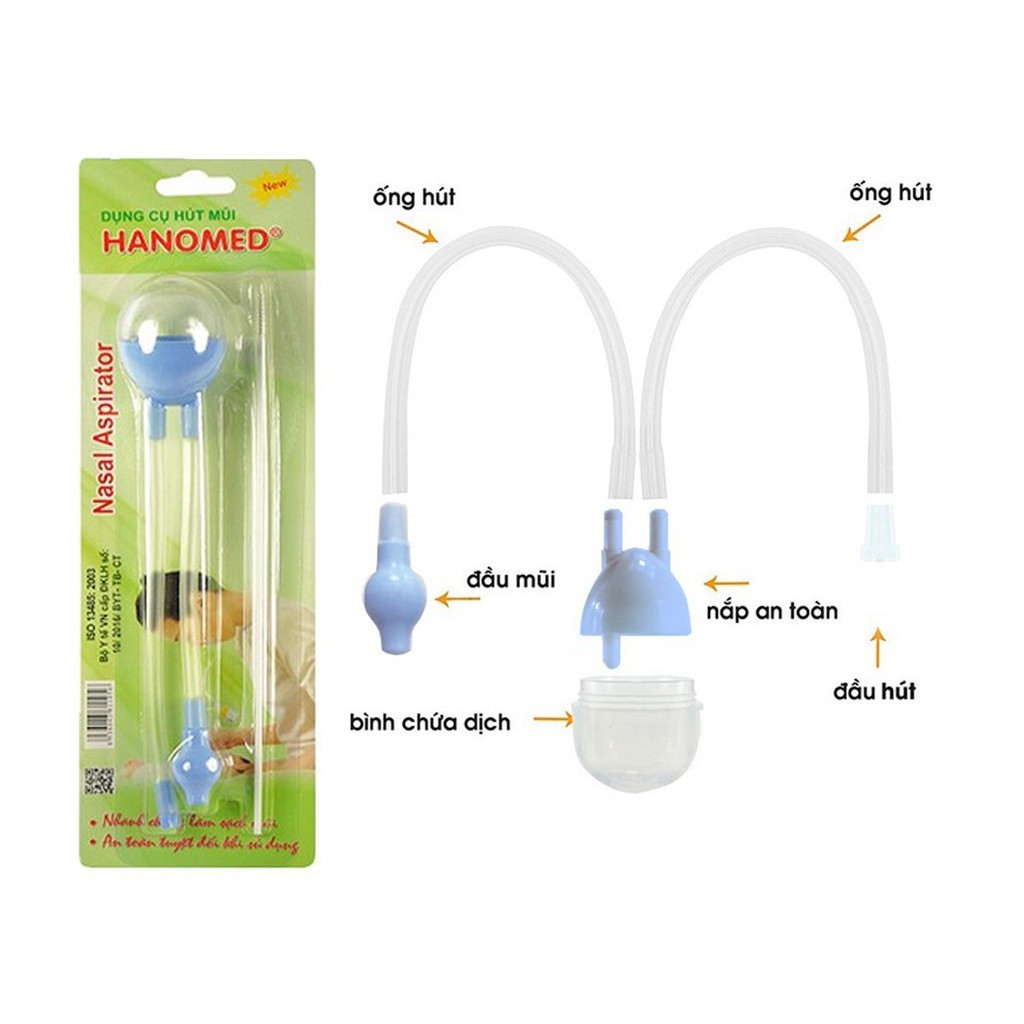 Hút mũi dây Hanomed đầu mềm chính hãng TANAPHAR đã tiệt trùng cho mẹ và bé