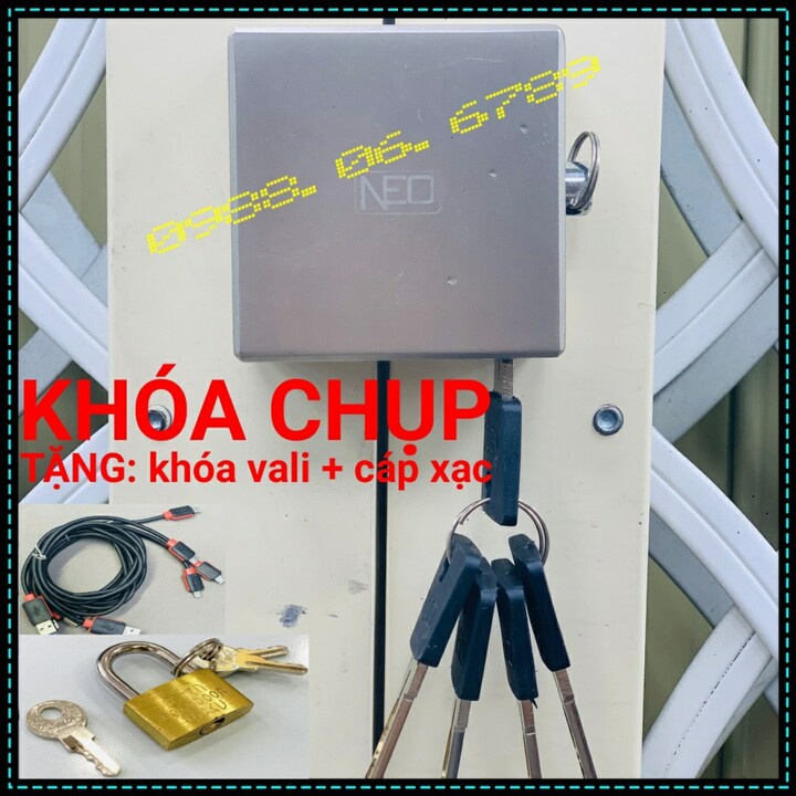 Ổ KHÓA CHỐNG CẮT TOÀN DIỆN NEO⚡FREE SHIP⚡chống cưa-chống cắt-chống đục-chống cháy-chống nước-chống rỉ sét-VUA KHÓA