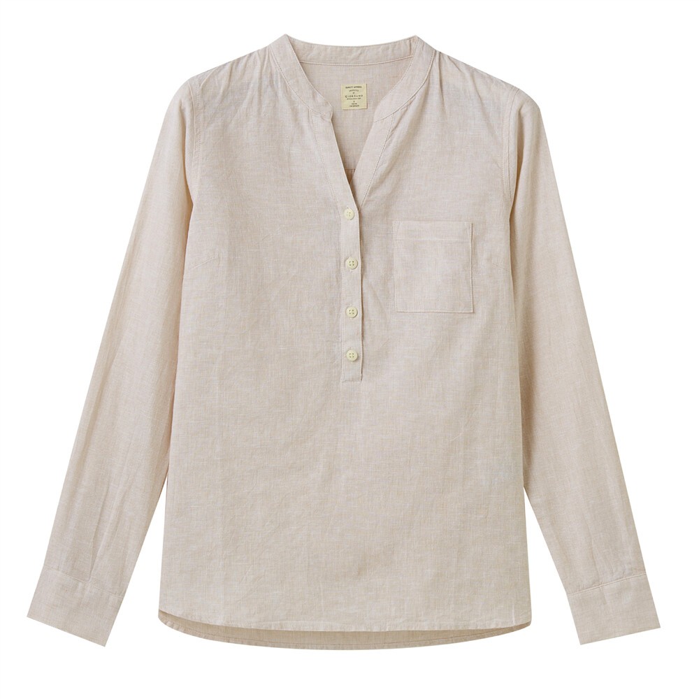 Áo Sơ Mi Linen Dài Tay Nữ Giordano 05340005