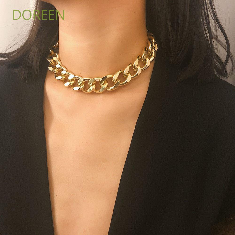Vòng cổ choker dạng bản xích lớn thời trang cho nữ