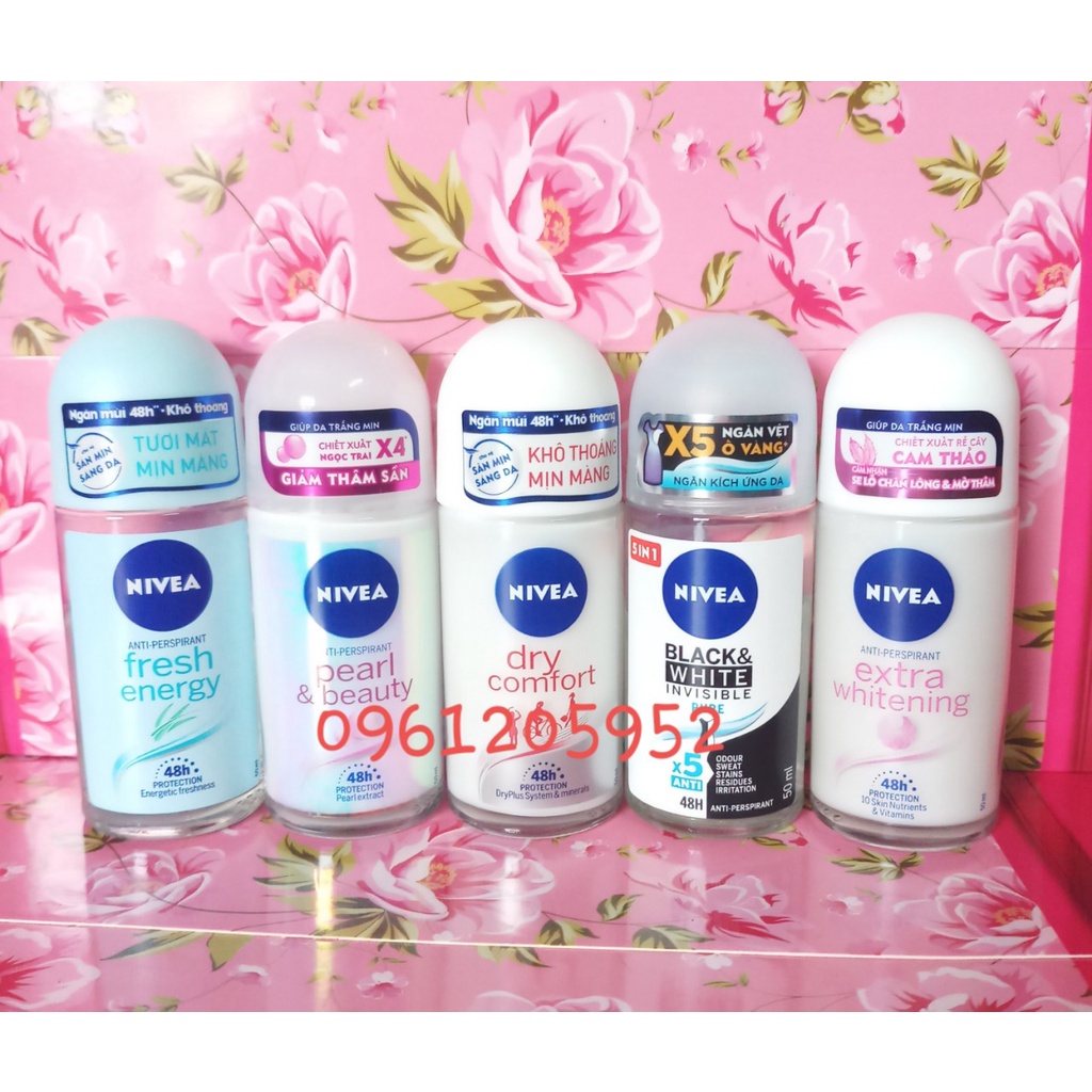 Lăn ngăn mùi Nivea dành cho nữ 25ml/50ml các loại - hàng chính hãng