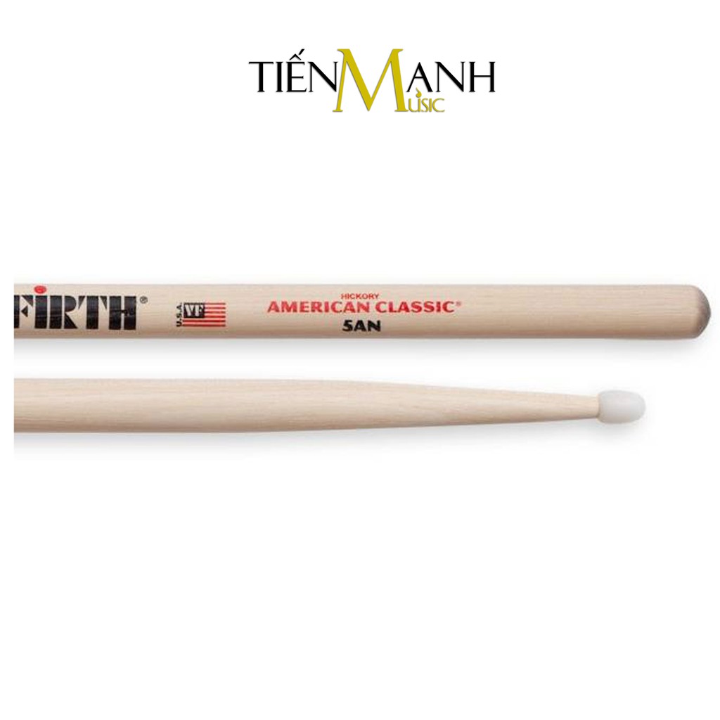 [Chính Hãng] Dùi Trống Vic Firth Đầu Nhựa 5AN - American Classic Hickory Drumsticks