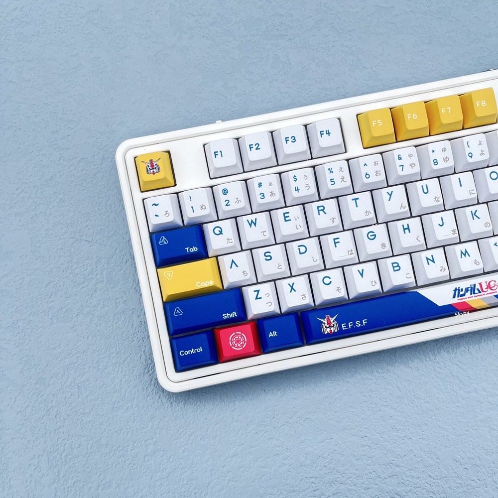 133 Phím GUNDAM Keycap Cherry Profile Anime PBT DYE-SUB Bàn phím cơ học Keycaps