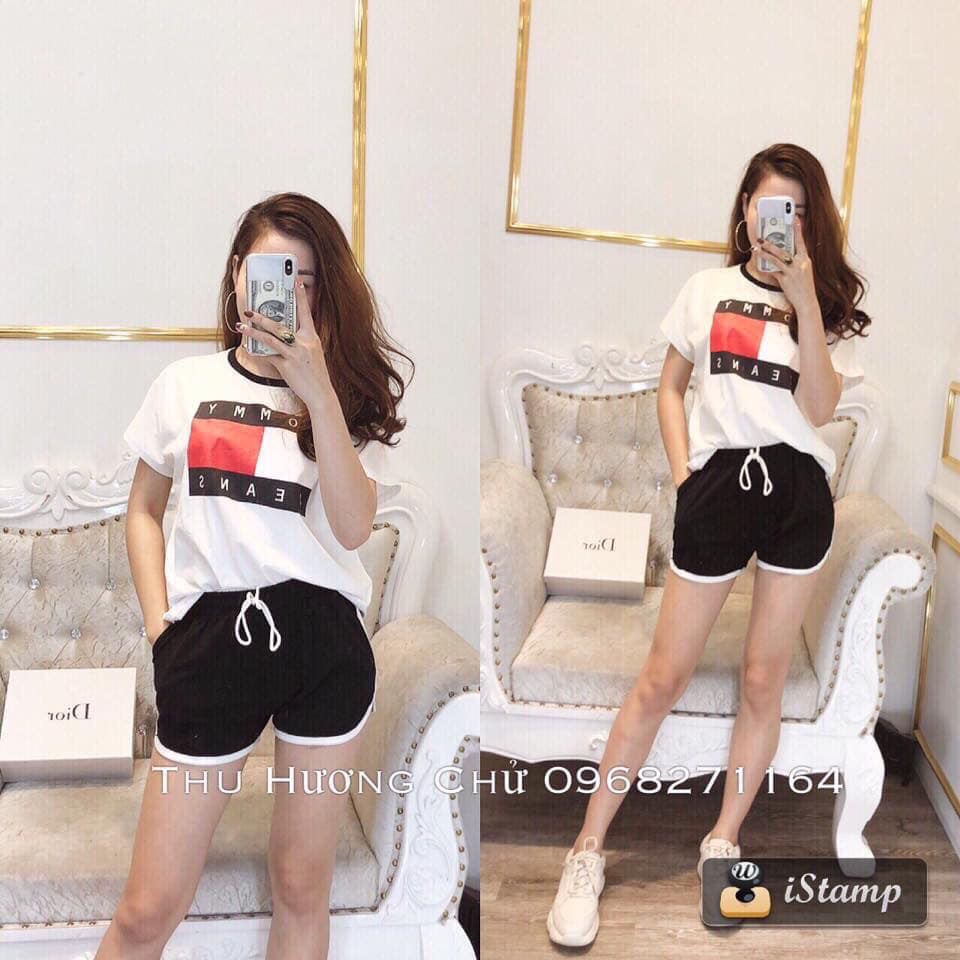 bộ đùi quầnl é thể thao cá tính
