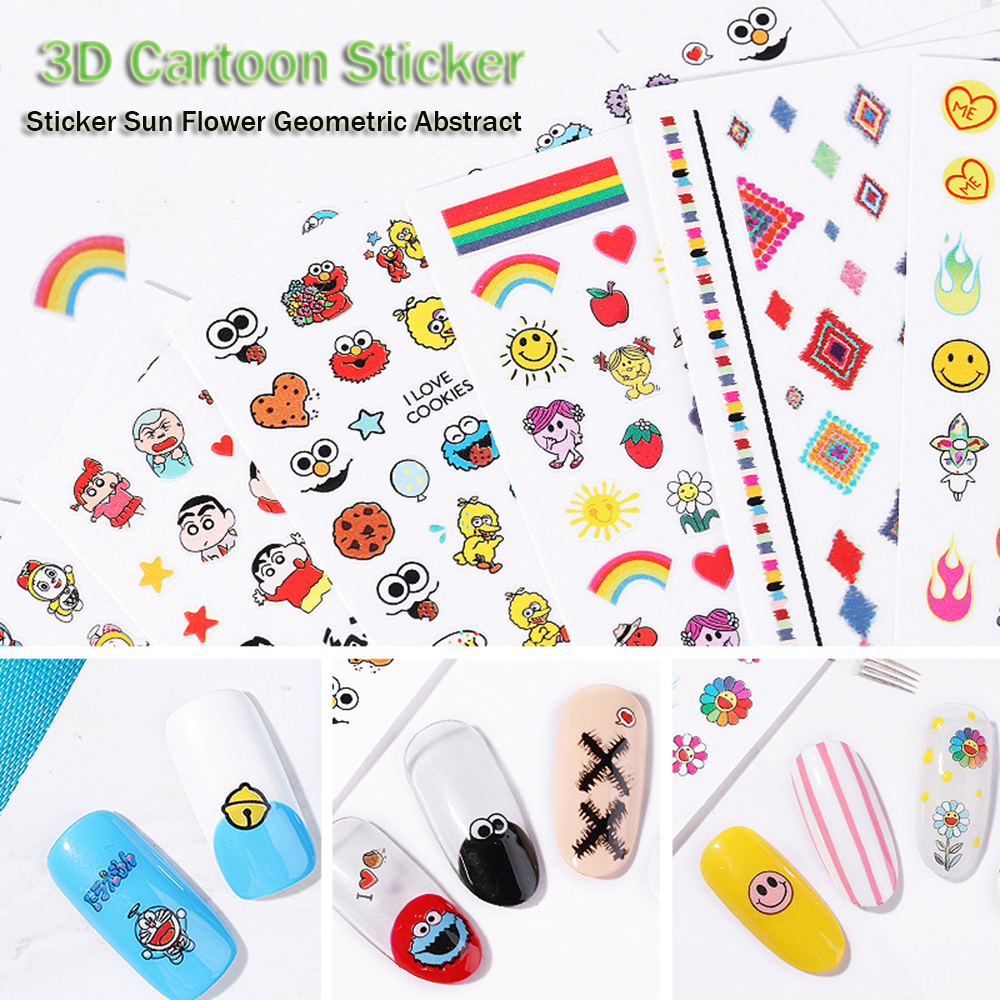 Nhãn dán trang trí móng tay 3d xinh xắn