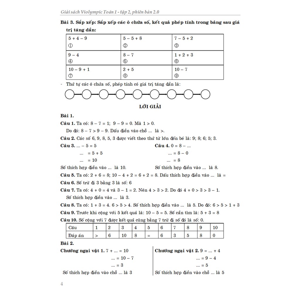 Sách - Giải Sách Violympic Toán 1 Tập 2 Phiên Bản 2.0
