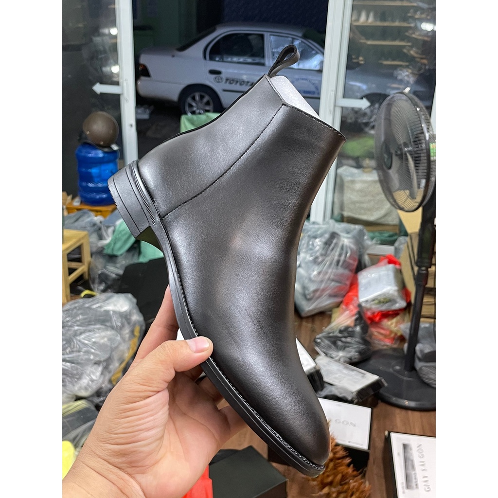 Chelsea Zip Boots Nam Khóa Kéo Form Chuẩn Tôn Dáng tăng Cao Đến 6cm