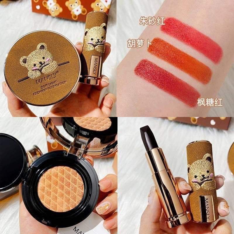 ☘️ SET PHẤN NƯỚC + SON THỎI ĐỔI 3 MÀU MANSLY   💕💕 | BigBuy360 - bigbuy360.vn