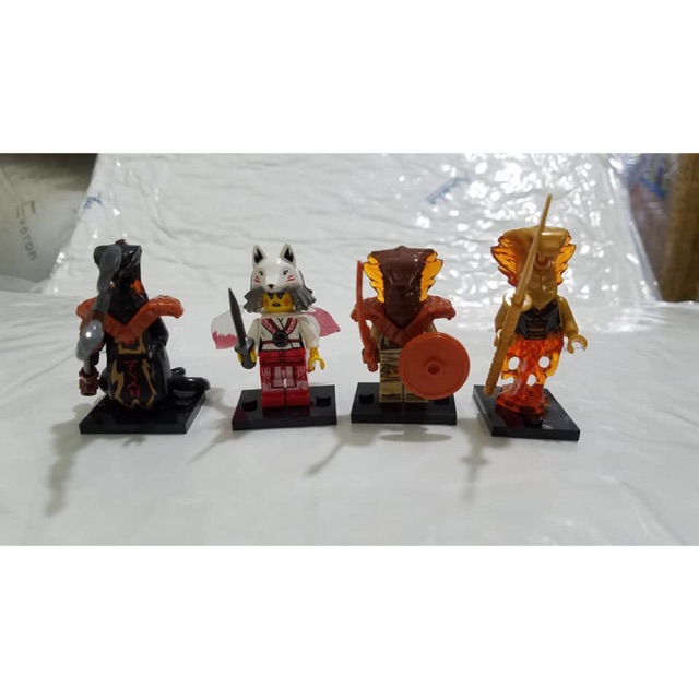 Lego Mini Ninjago Brown PYRO Snake - GA121 , GA122 ( used no base 1c )