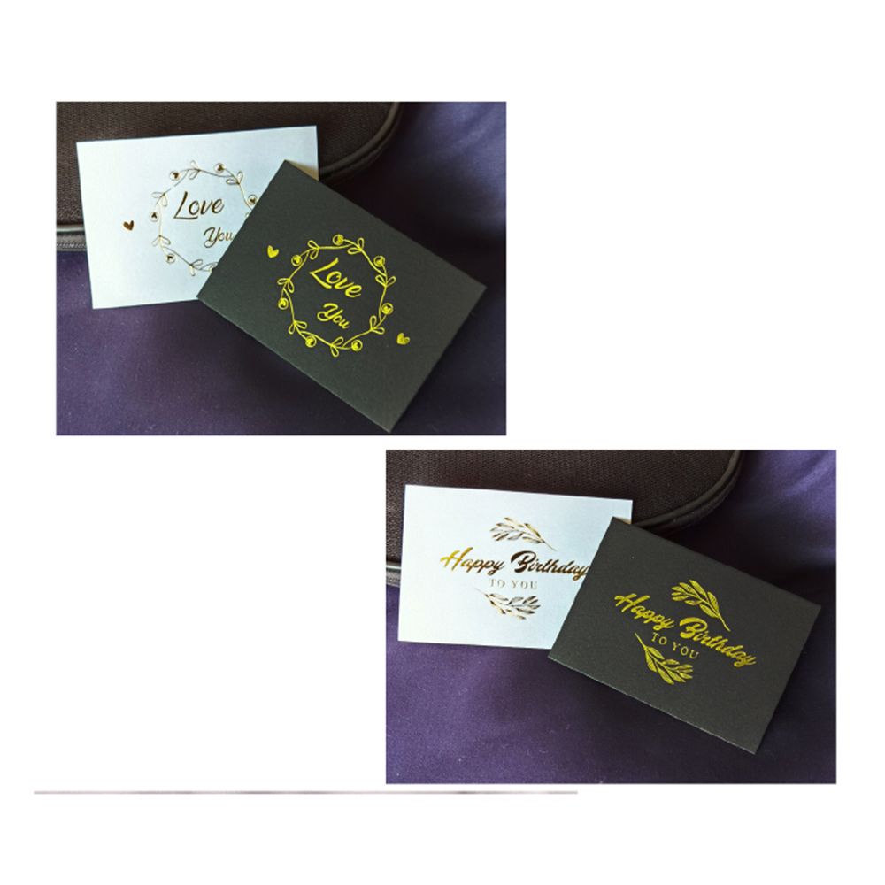 Set 100 Tấm Thẻ Màu Đồng In Chữ Thank You Độc Đáo Trang Trí Tiệc|Tem Chúc Phúc / Nhiều Màu Sắc