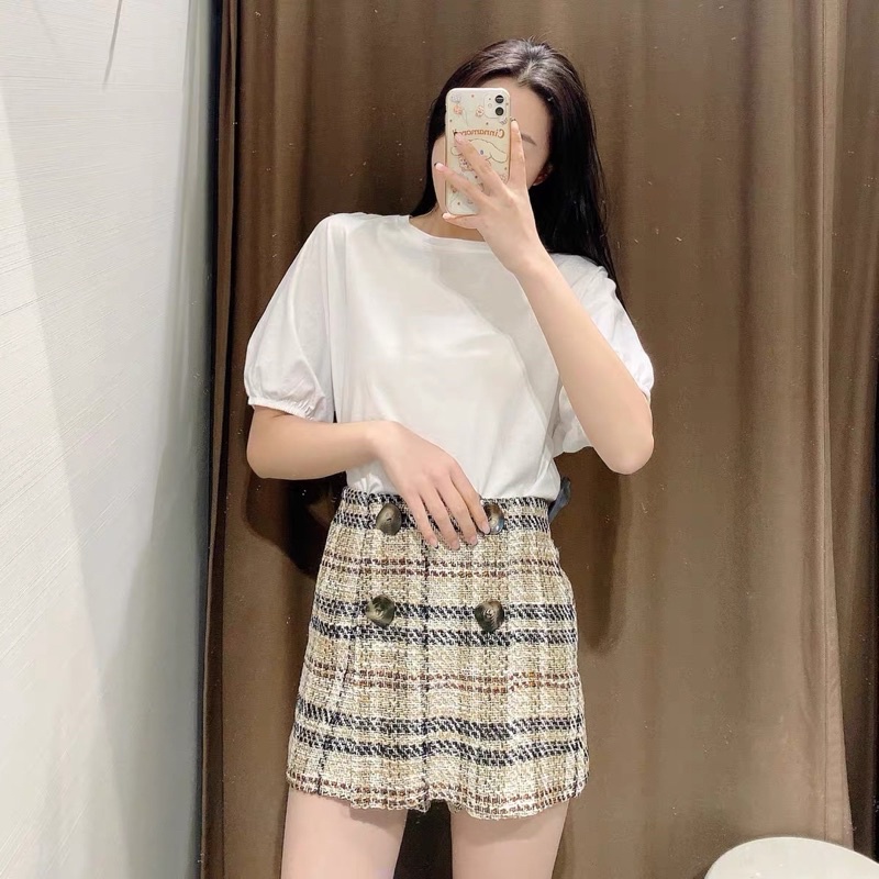ORDER:Bộ Set Dạ tweed Zr xuất Blazer+ Quần short body Woman