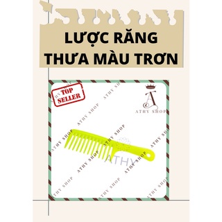 LƯỢC NHỰA RĂNG THƯA MÀU TRƠN CAO CẤP, lược chải tóc loại lớn, lượt tạo kiểu mẫu tóc chuyên nghiệp, lược gia đình