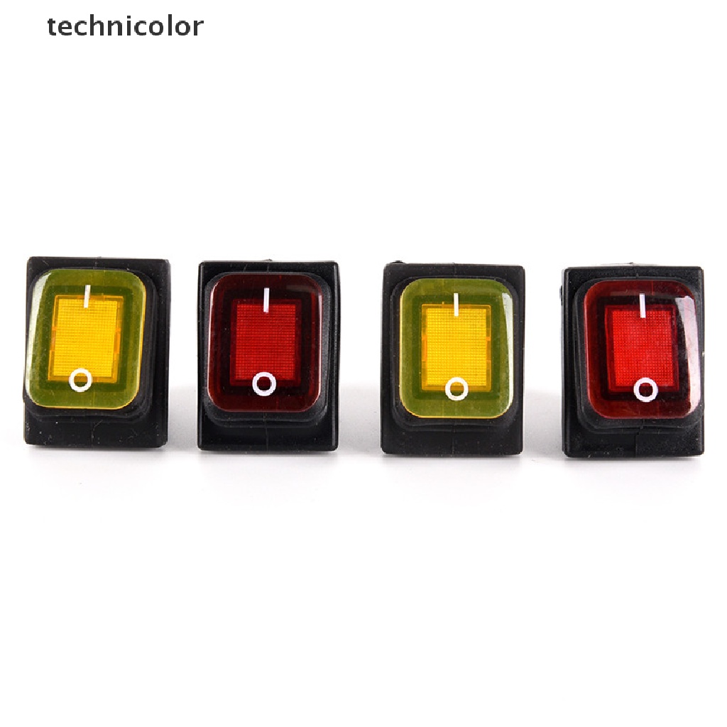 Công Tắc 4 Chấu 12V Có Đèn LED Chống Nước Nhiều Màu Sắc Cho Tàu Thuyền