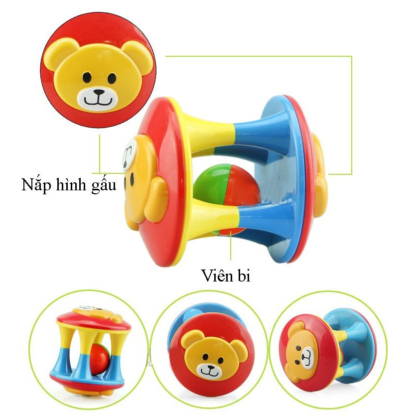 Bộ 3 bóng nhựa an toàn cho trẻ 0-1 tuổi