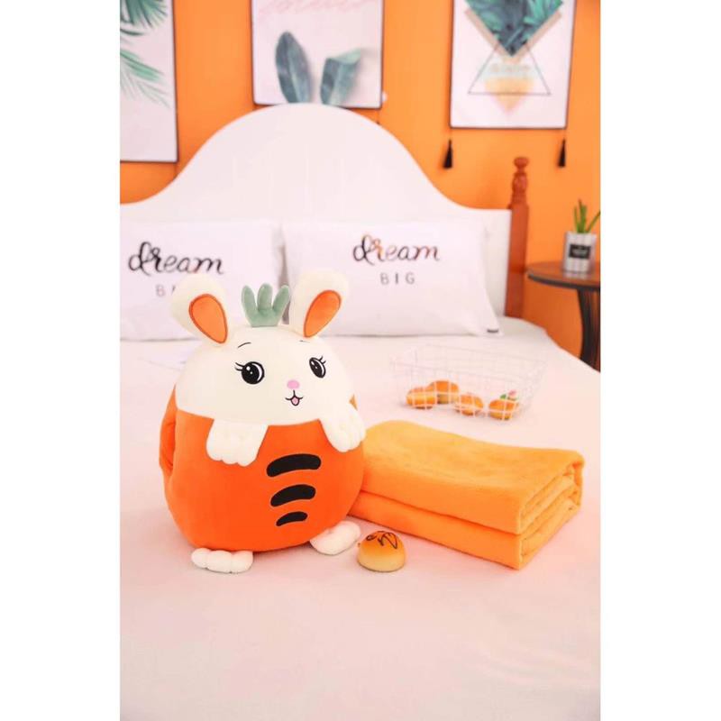 Gối kèm chăn hình thú văn phòng 3 trong 1 đa năng tiện lợi nhiều hình xinh xắn đáng yêu MiibooShi 2522222222