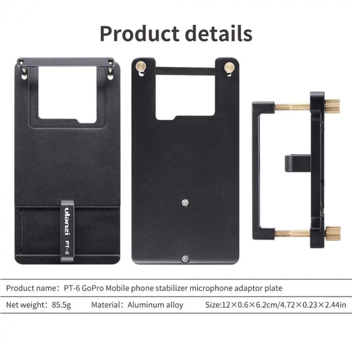 Bộ ổn định máy ảnh ulanzi pt-6 cho điện thoại thông minh gopro 5 6 7 | BigBuy360 - bigbuy360.vn