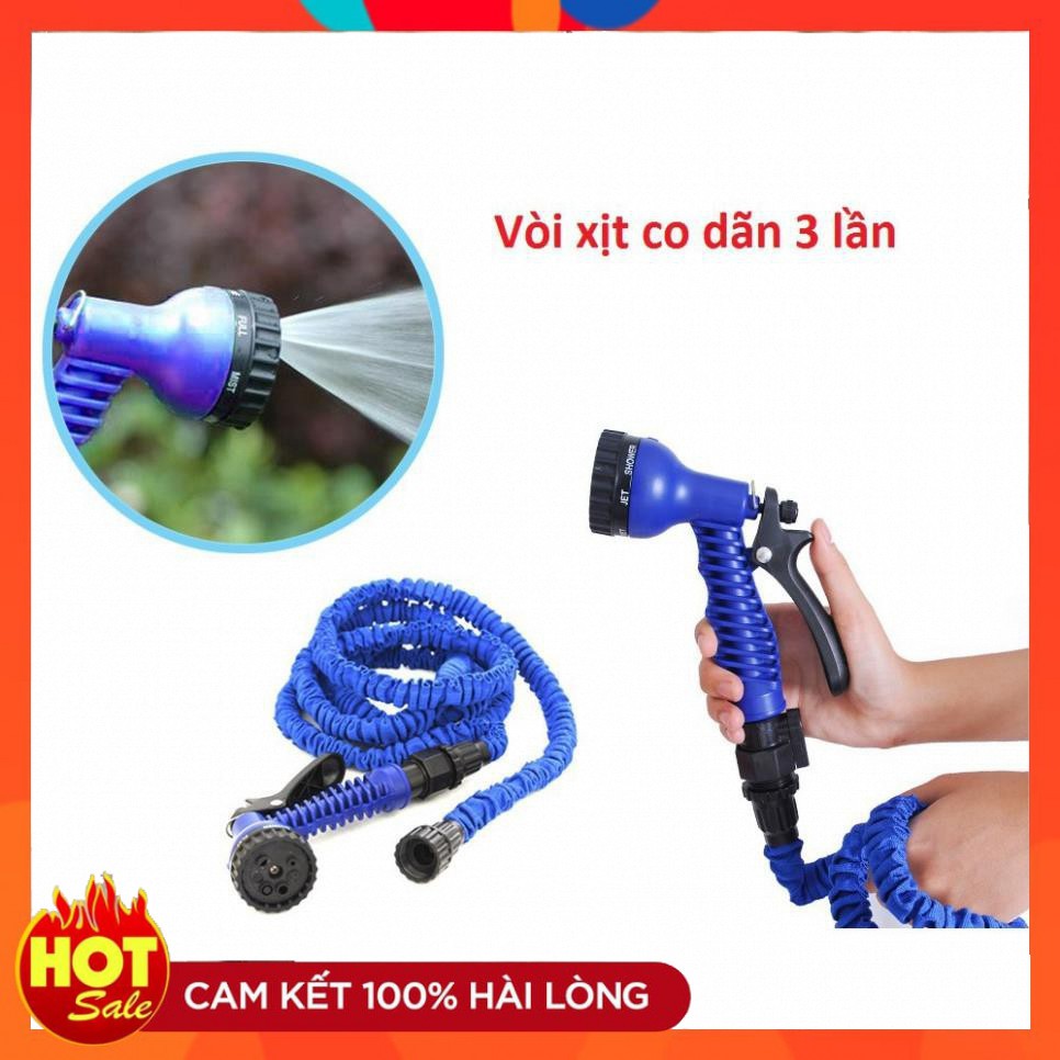 🔏Hàng Loại 1🔏 Vòi Rửa Xe, Tưới Cây, Vòi Xịt Rửa Thông Minh Giãn Nở Magic Hose Giãn Nở 15/30M