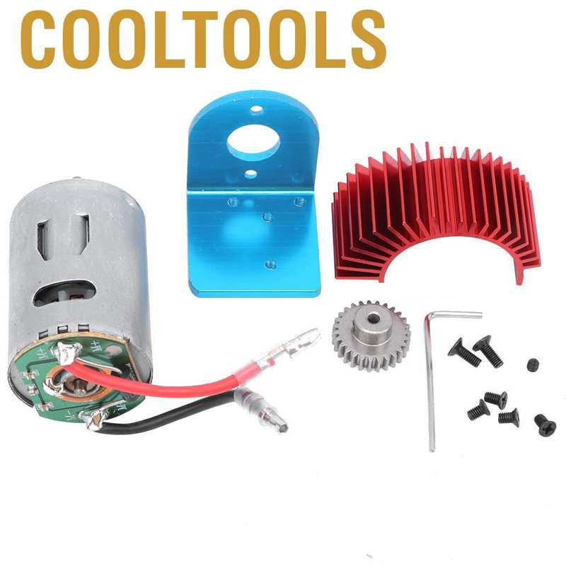 Cooltools 540 Motor + Mount Heat Sink Gear Fit for WLtoys A959 A969 A979 K929 1/18 RC Car