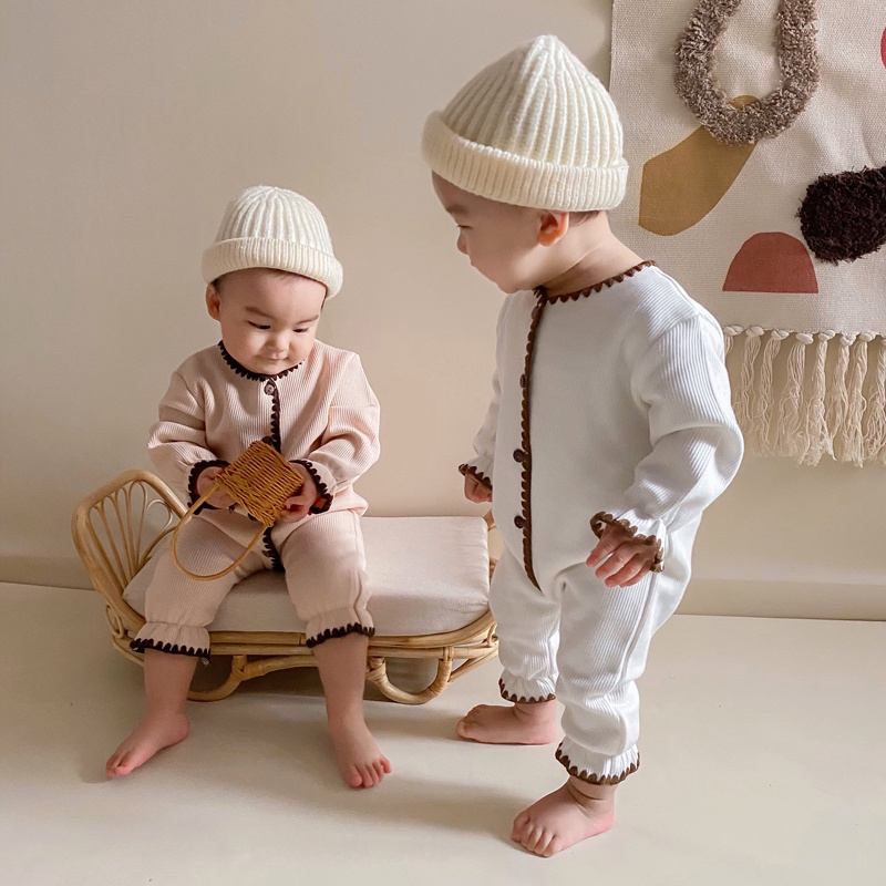 Áo liền quần dệt kim thời trang cho bé trai/gái (0-2 tuổi)