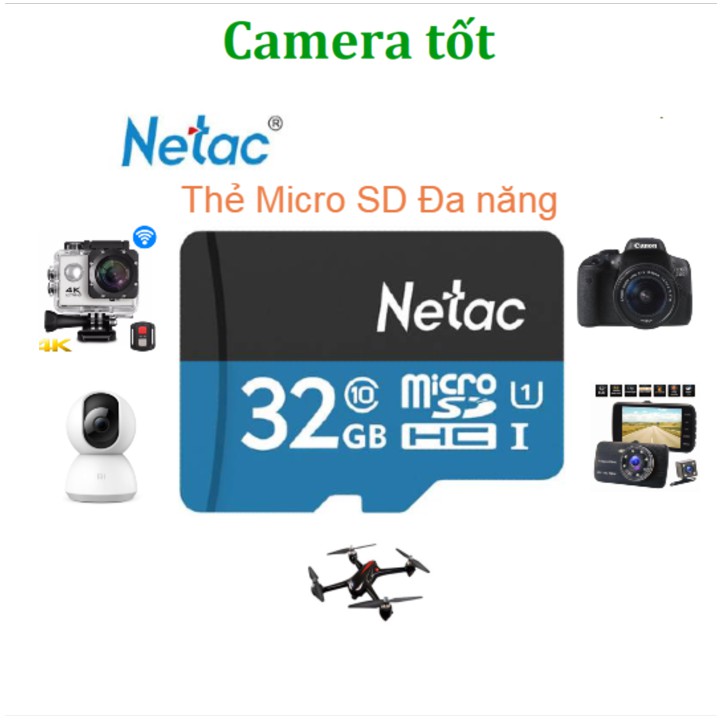 { Hàng Vinago } Thẻ nhớ 32GB Netac Class 10 Đa Năng- Bảo hành 5 năm