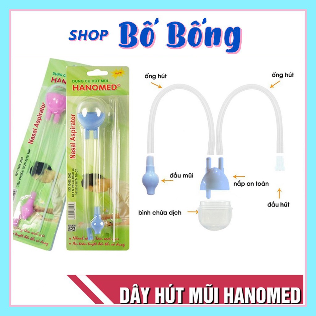 Hút mũi dây Hanomed vệ sinh mũi bé an toàn Shop bố bống