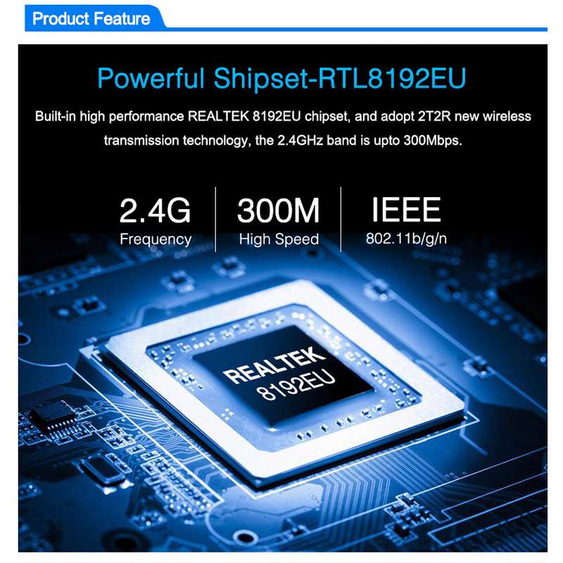Usb Thu Tín Hiệu Wifi Không Dây Rtl8192 (Yxc) Phạm Vi 300m