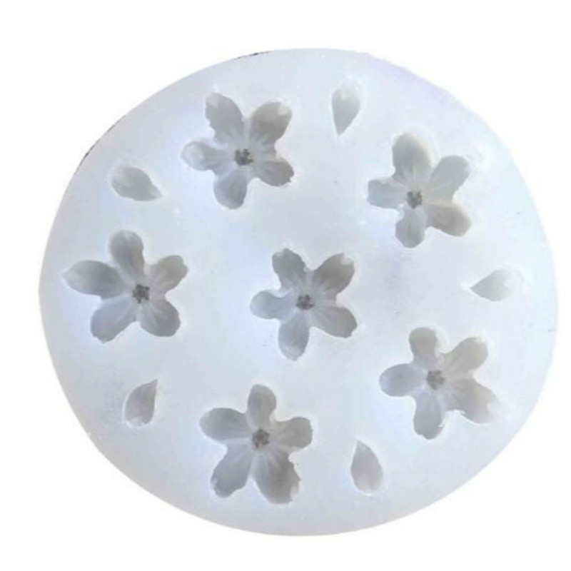 Khuôn Silicone Hình Bông Hoa Nhỏ Làm Trang Sức Thủ Công
