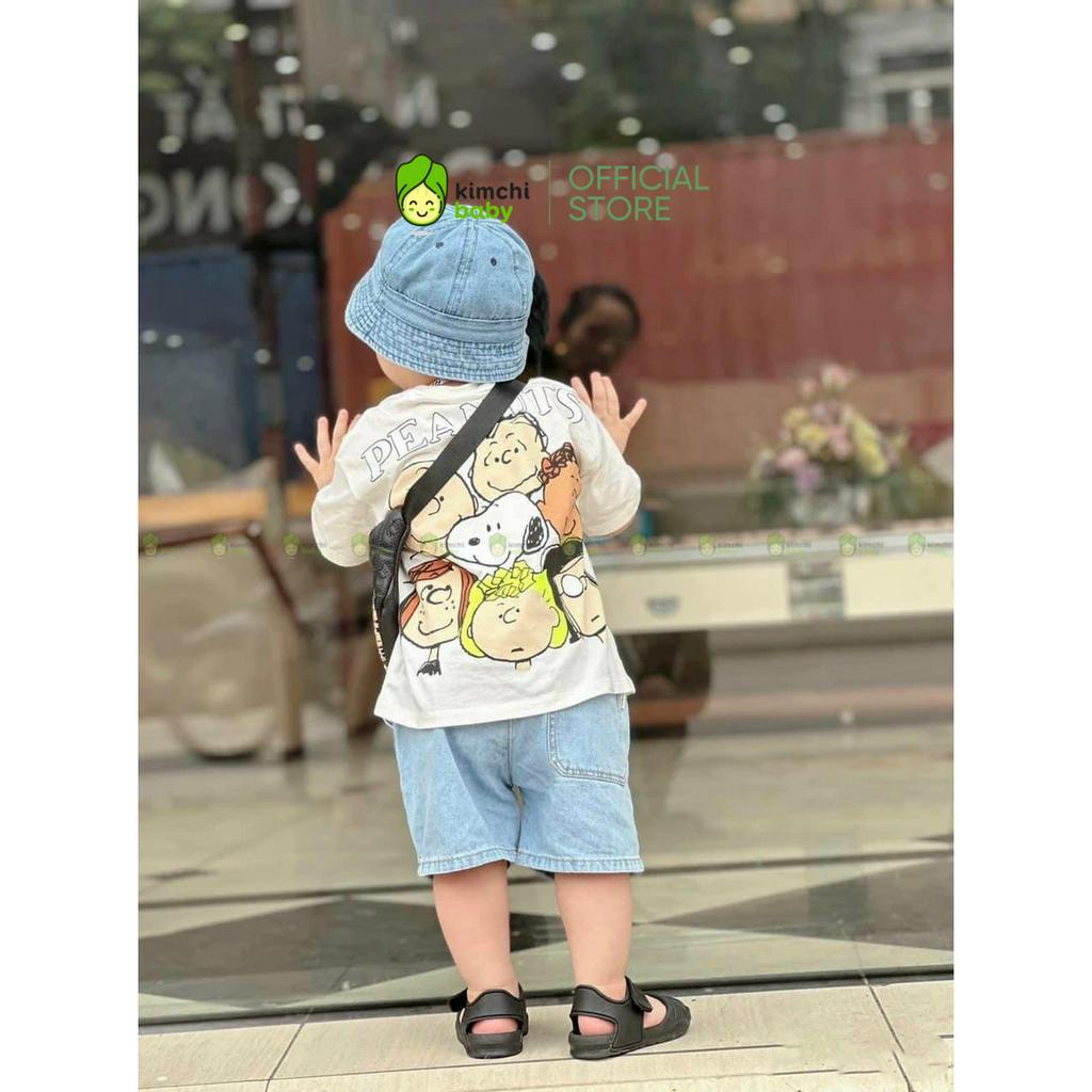 Đồ Bộ Bé Trai Kèm Mũ Áo Cotton Quần Jeans Họa Tiết Động Vật Dễ Thương, Bộ Quần Áo Cho Bé Mặc Nhà CK344