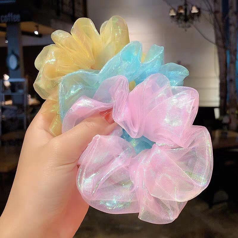 Dây Buộc Tóc Nữ Thời Trang 7 Màu Nàng Tiên Cá băng đô Phụ Kiện Tóc Scrunchies