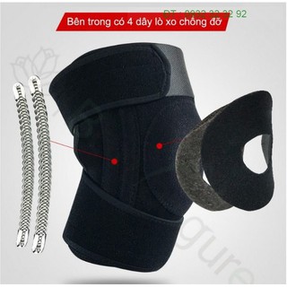 Băng Đầu Gối 4 lò xo Hỗ Trợ Vận Động