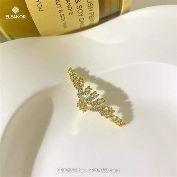 Bông tai nữ gắn vành Eleanor Accessories hình tia phụ kiện trang sức cá tính ( một chiếc )