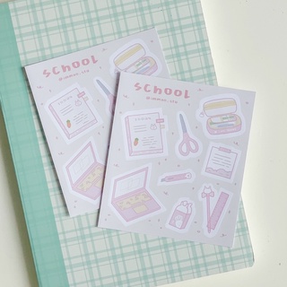 [immoo] Sticker / Hình dán SCHOOL