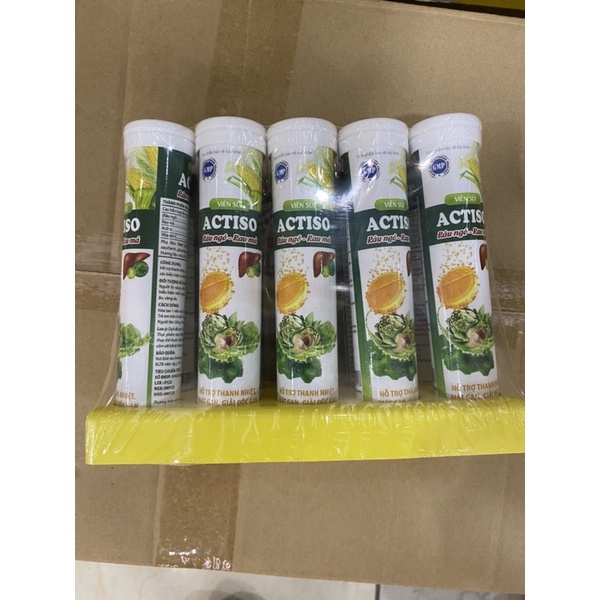 Viên sủi giải độc gan - Viên sủi ACTISO RÂU NGÔ RAU MÁ giúp mát gan ...