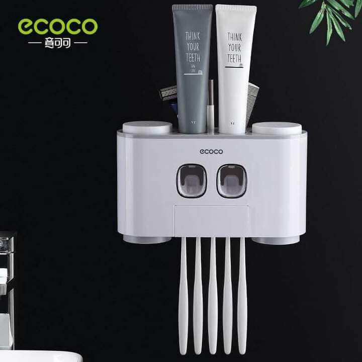 BỘ NHẢ KEM ĐÁNH RĂNG ECOCO 4 CỐC CAO CẤP