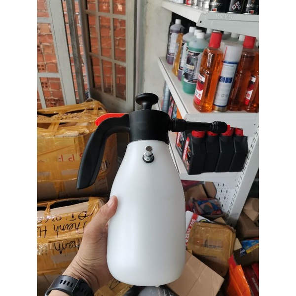 Bình xịt bọt tuyết + nước rửa xe BZ 1L