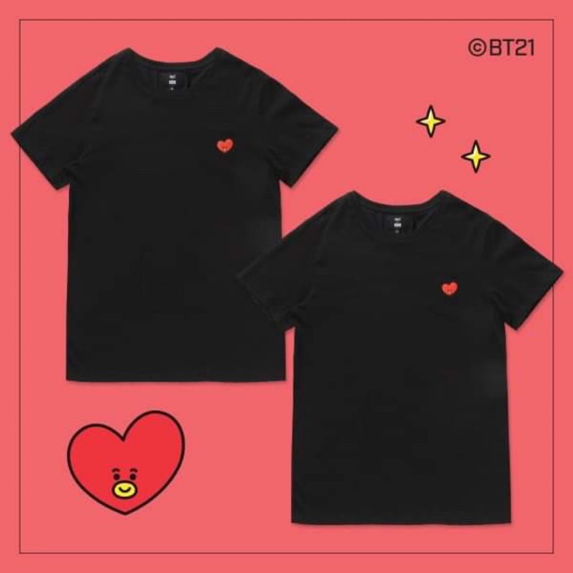 Áo thun BT21 đen sale